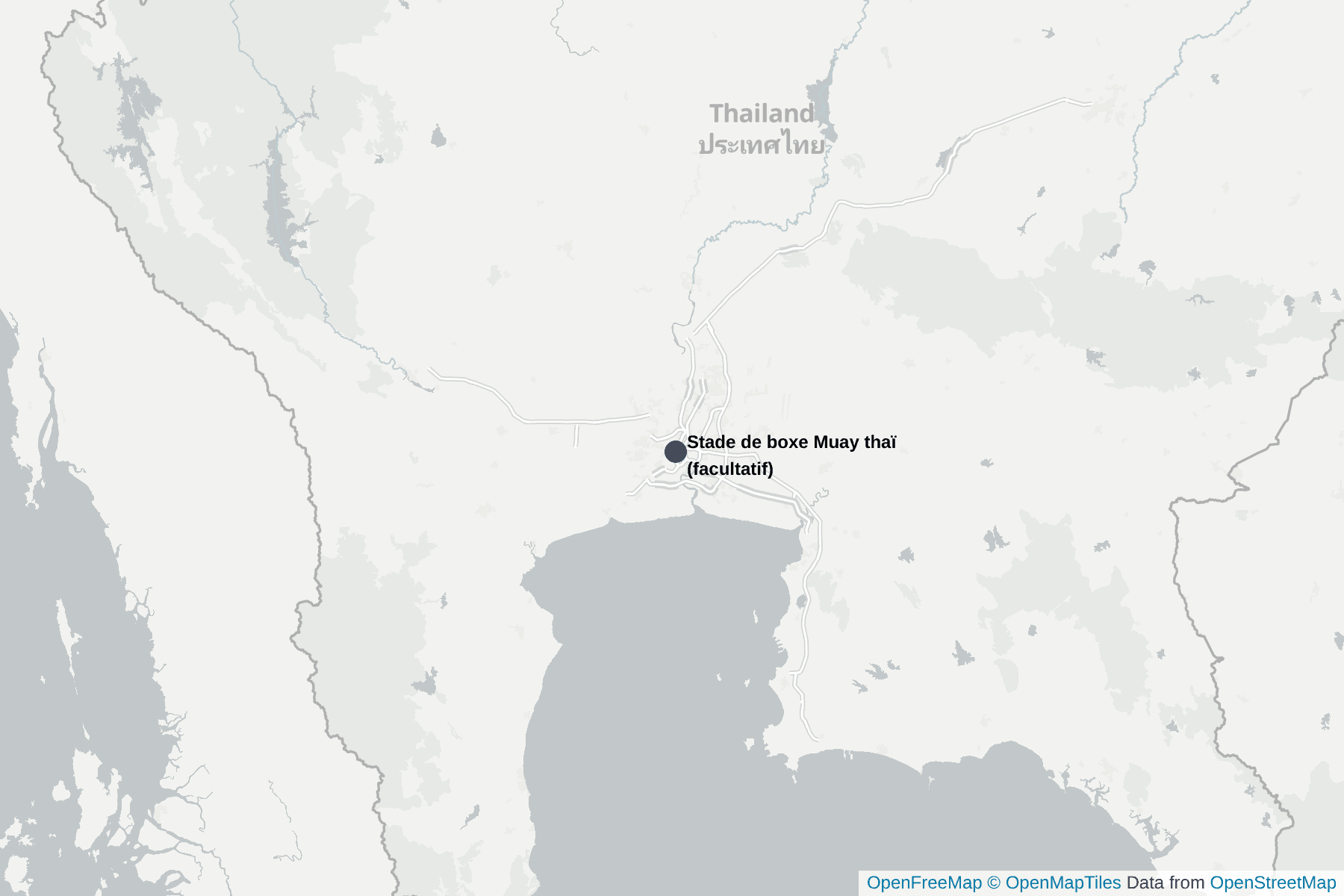 Carte de Stade de boxe Muay thaï (facultatif)